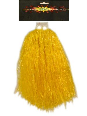PartyXplosion Pom pom Cheerleader ringgreep geel