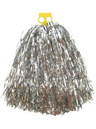 PartyXplosion Pom pom Cheerleader ringgreep zilver populair 80 gr