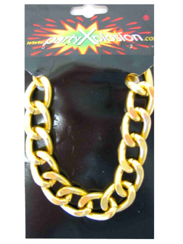 PartyXplosion Pooier armband nep goud grof model
