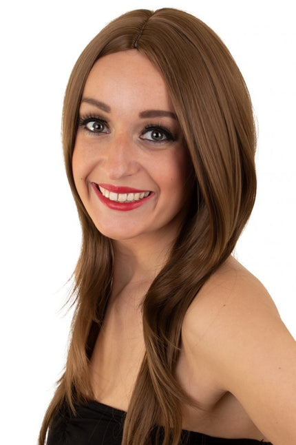 PartyXplosion Pruik Anne bruin