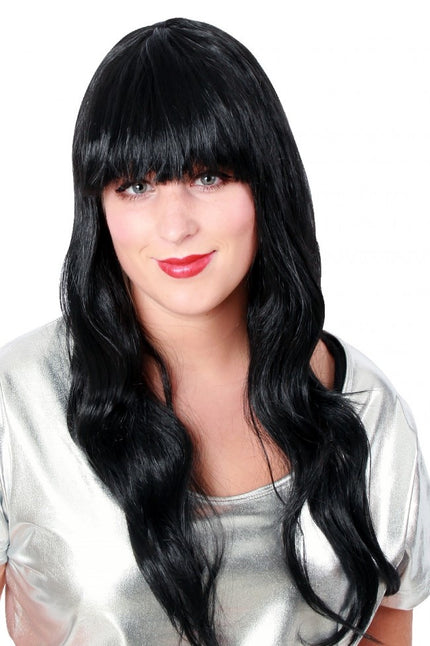 PartyXplosion Pruik sensation longstyle zwart