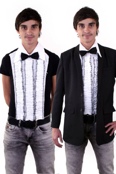 PartyXplosion Rouche hemd voor onder colbert