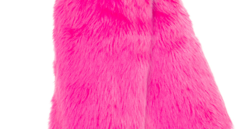 PartyXplosion Roze pluche Beenwarmers