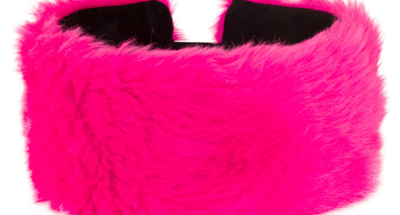 PartyXplosion Roze pluche hoofdband