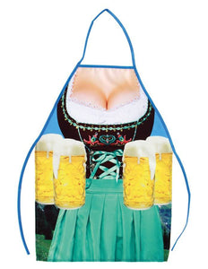 PartyXplosion Schort Oktoberfest dirndl jurk met bierpullen