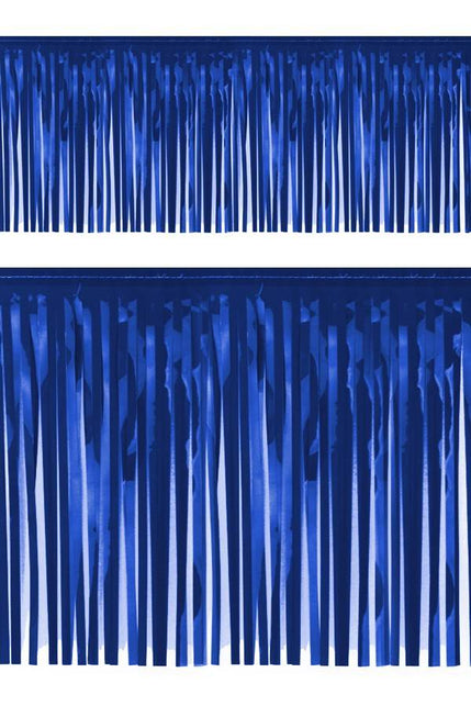 PartyXplosion Slierten folie guirlande blauw 6mtr