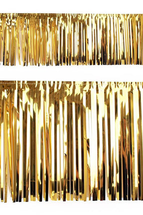 PartyXplosion Slierten folie guirlande goud 6 meter x 30 cm