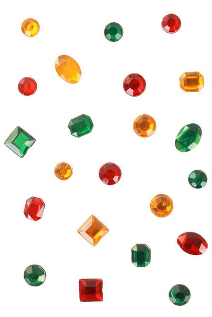 PartyXplosion Stenen rood-geel-groen  200 gram