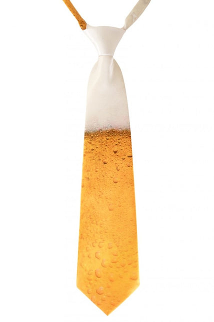 PartyXplosion Stropdas bier print