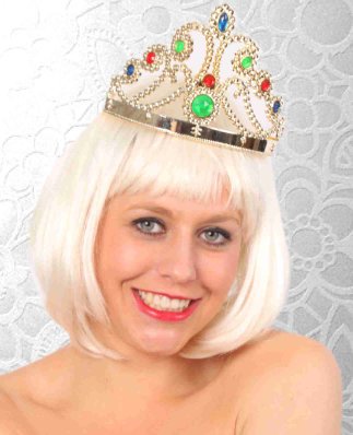 PartyXplosion Tiara verstelbaar goud