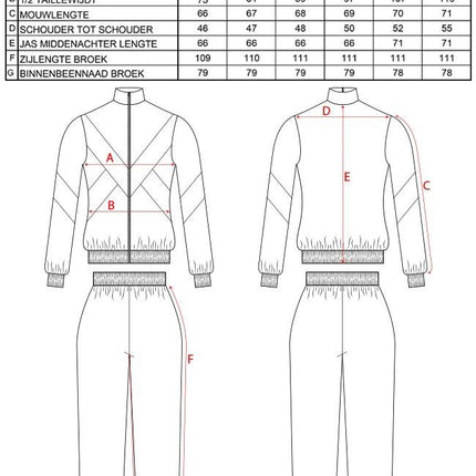 PartyXplosion Trainingspak 80's Pak Kai unisex