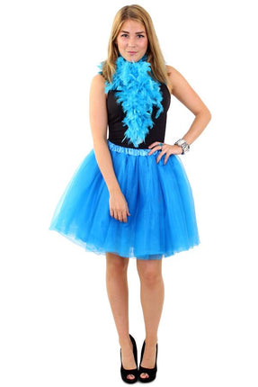 PartyXplosion Tule rok Maud deluxe blauwdames