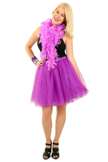 PartyXplosion Tule rok Milou deluxe paars dames