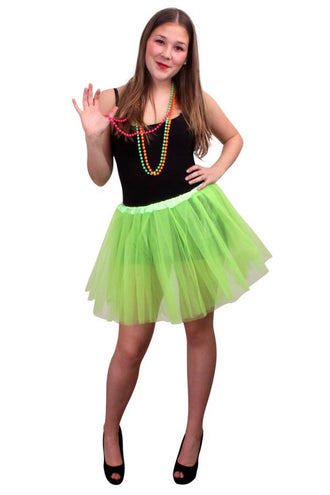 PartyXplosion Tule rokje  appelgroen one size