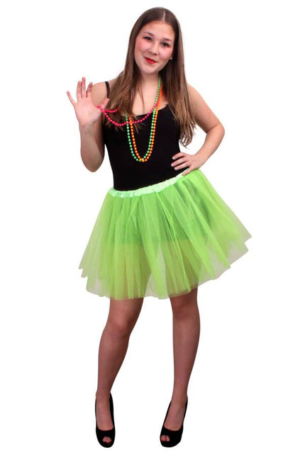 PartyXplosion Tule rokje  appelgroen one size