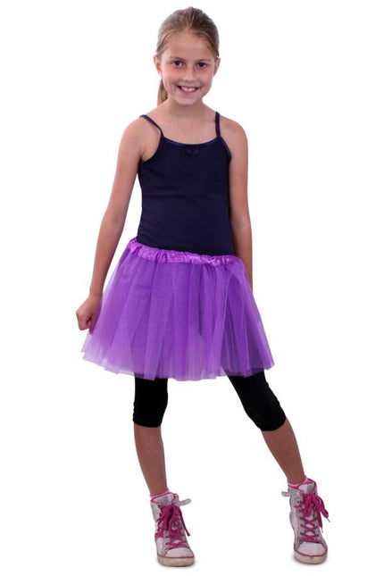 PartyXplosion Tule rokje  Francis paars meiden