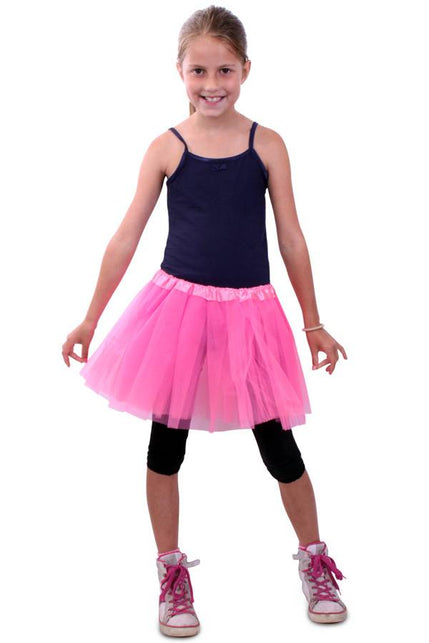 PartyXplosion Tule rokje Marit kids roze