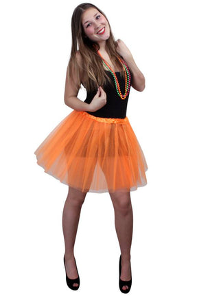 PartyXplosion Tule rokje  Saar oranje dames