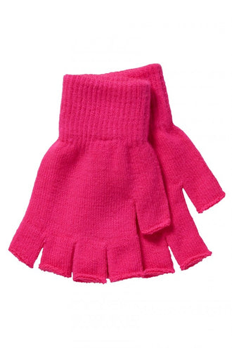 PartyXplosion Vingerloze handschoenen kind neon roze