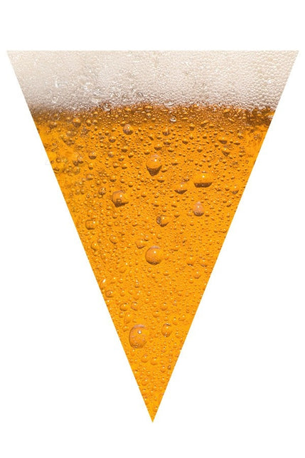 PartyXplosion Vlaggenlijn bier 6 meter – bierglas Oktoberfest slinger