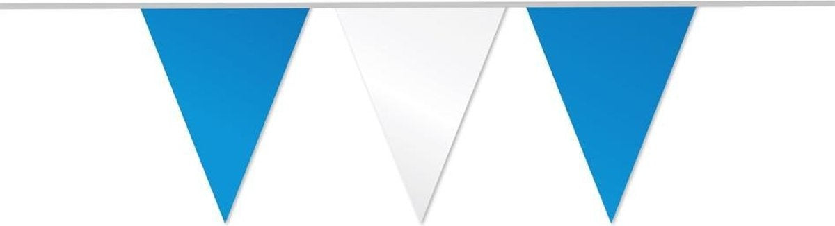 PartyXplosion Vlaggenlijn blauw/wit