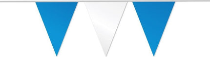 PartyXplosion Vlaggenlijn blauw/wit