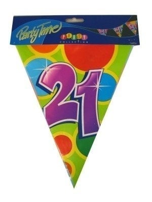 PartyXplosion Vlaggenlijn leeftijd: 21 6 mtr