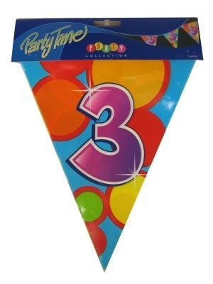 PartyXplosion Vlaggenlijn leeftijd 3 jaar 10 meter