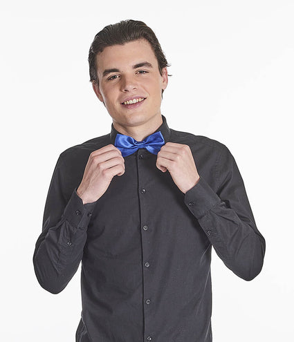 PartyXplosion Vlinderstrik satijn blauw