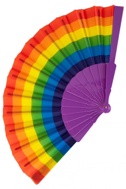 PartyXplosion Waaier regenboog kleuren