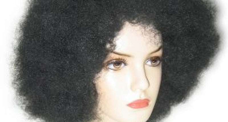 PartyXplosion Zwarte afro krulpruik