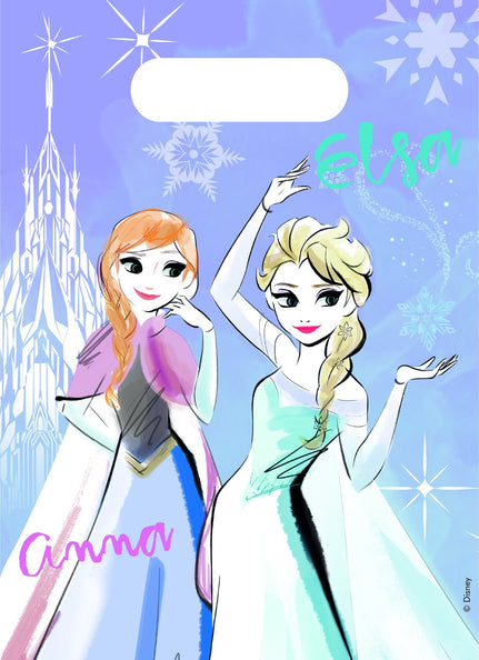 Procos Frozen Sparkle uitdeelzakjes kinderfeest 6 stuks