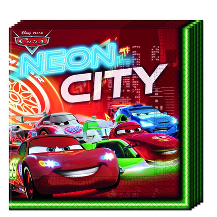 Procos Servetten Cars Neon 20 stuks