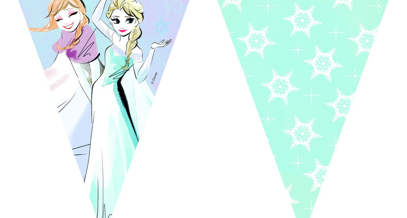 Procos Vlaggenlijn Frozen Sparkle 9 vlaggen