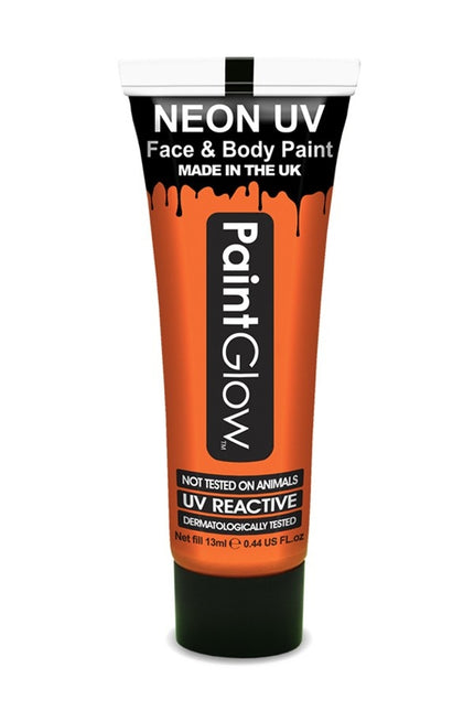PXP Professional Colours Face en body paint 10 ml neon UV oranje