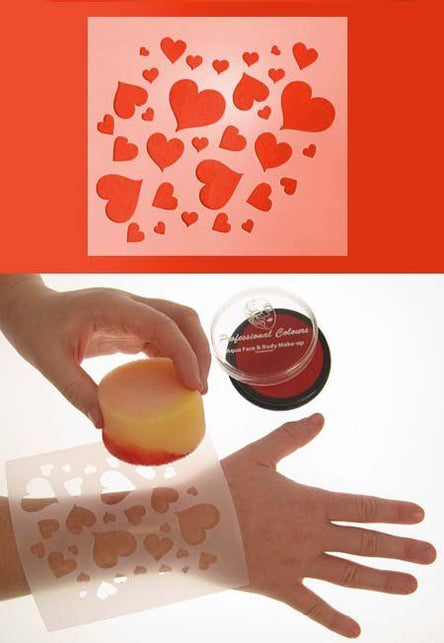 PXP Professional Colours Schmink sjabloon  hartjes