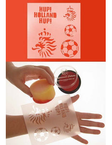 PXP Professional Colours Schmink sjabloon voetbal Nederland hup holland hup