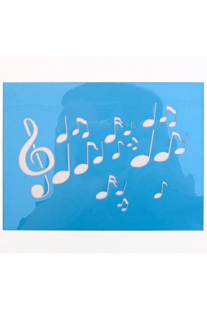 PXP Professional Colours Schminksjabloon muzieknoten 12x16 cm