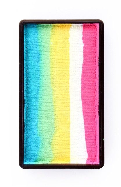 PXP Professional Colours Splitcake turquoise-groen-geel-wit-roze 28gram