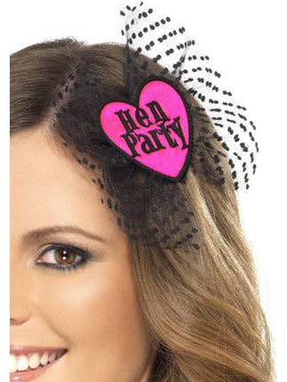 Smiffys Haarclip Hen party zwart roze