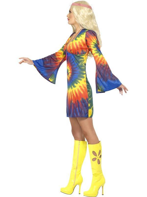 Smiffys Hippie regenboog jurkje Mirthe
