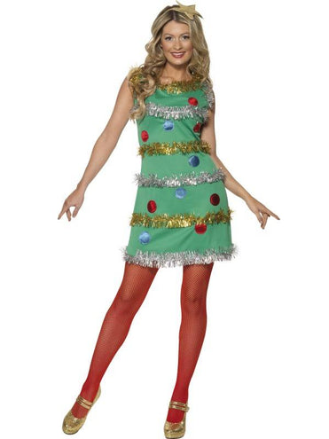 Smiffys Kerstboom jurkje Elisa Maat S