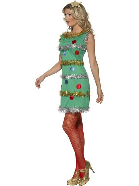 Smiffys Kerstboom jurkje Elisa Maat S