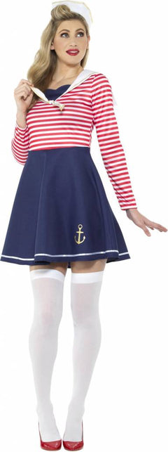 Smiffys Matrozen meisje kostuum Eileen dames
