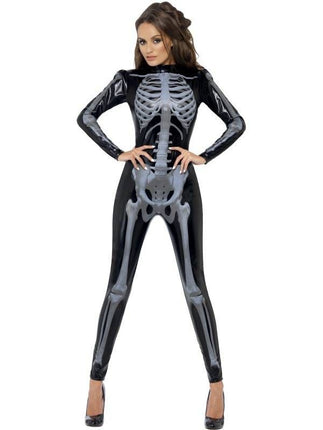 Smiffys Skelet catsuit dames