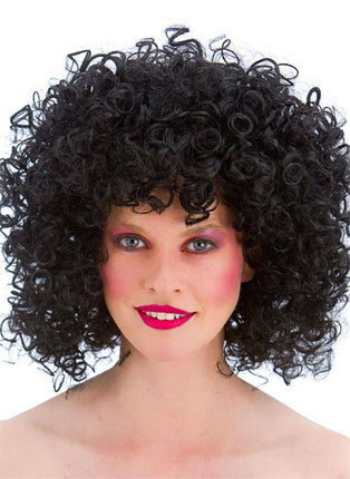 Wicked Costumes 80's Disco pruik zwart