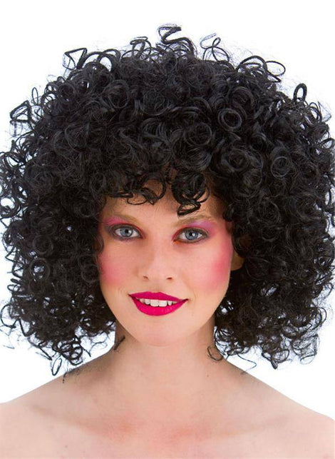Wicked Costumes 80's Disco pruik zwart