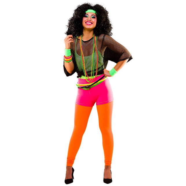 Wicked Costumes 80's Neon geel topje
