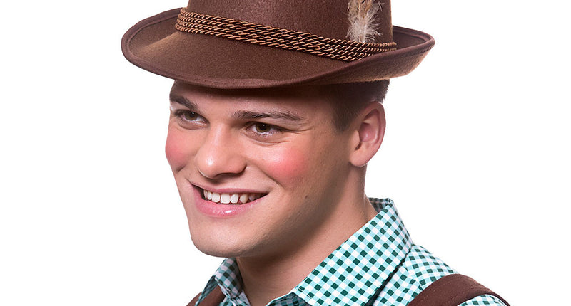 Wicked Costumes Beierse oktoberfeesthoed in bruin