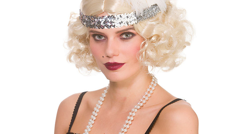 Wicked Costumes Blonde Charleston pruik met krullen